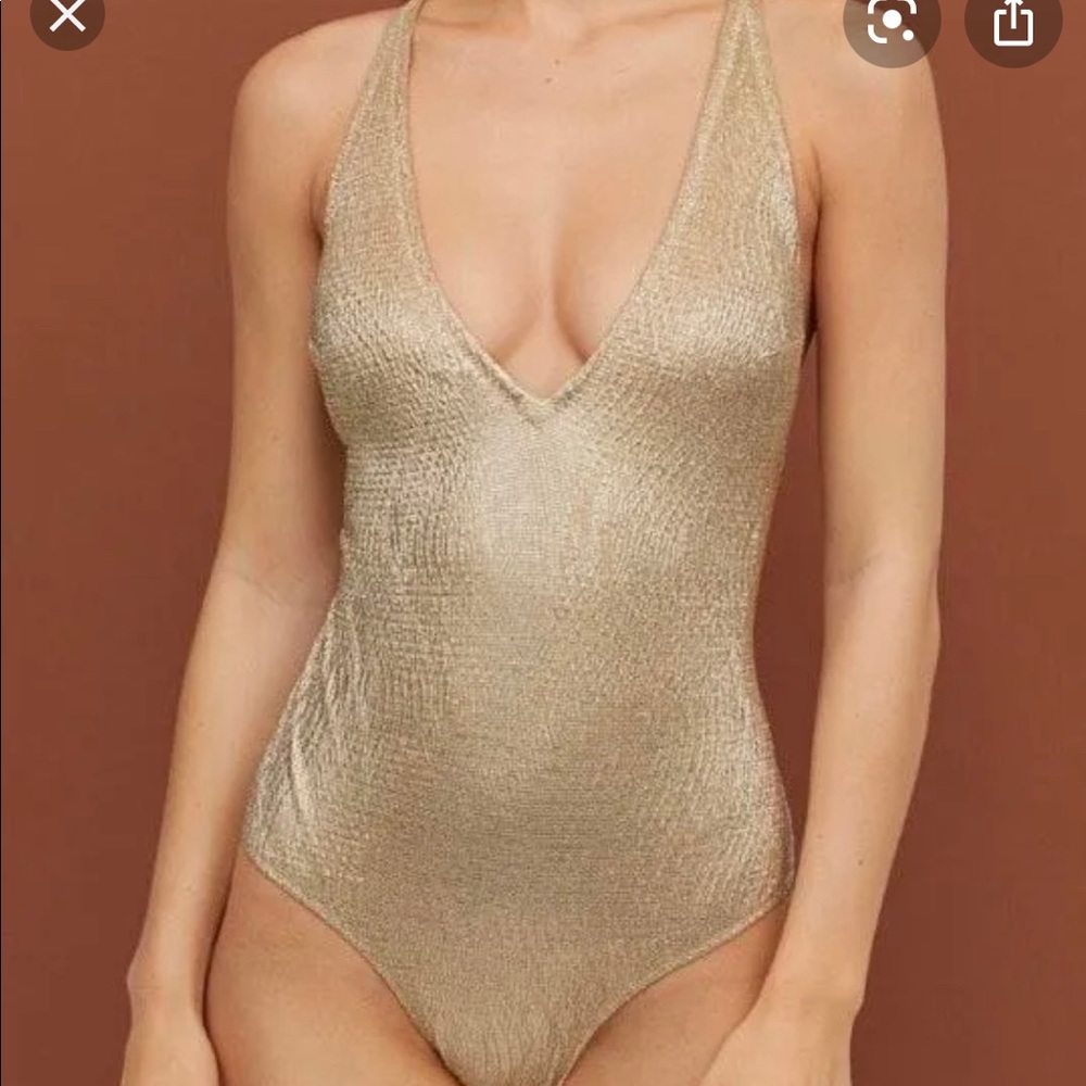 H&M Gold One Piece Swimsuit *NEW WITH TAGS*